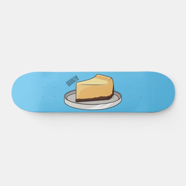 Skateboard Illustration du dessin animé Cheesecake (Horz)