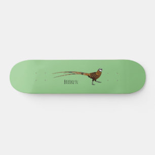 Skateboard Illustration du faisan de Reeves