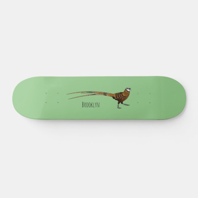 Skateboard Illustration du faisan de Reeves (Horz)