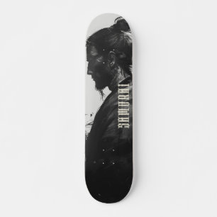 Skateboard Illustration du guerrier samouraï