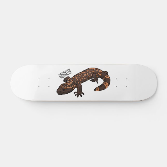 Skateboard Illustration du monstre Gila (Horz)