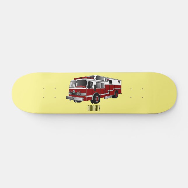 Skateboard Illustration du moteur à incendie (Horz)