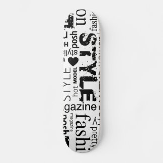 Skateboard Illustration du vecteur de collage de mots de mode