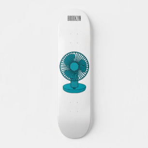 Skateboard Illustration du ventilateur