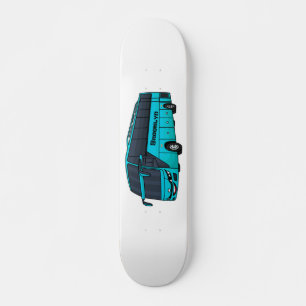 Skateboard Illustration d'un autobus à passagers moderne