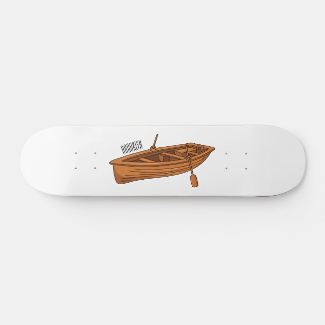 Skateboard Illustration d'un bateau à roues (Horz)