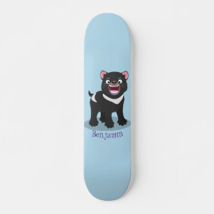 Skateboard Illustration d'un diable de Tasmanie affamé