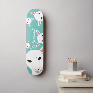 Skateboard Illustration d'un jouet animal Turquoise si mauvai