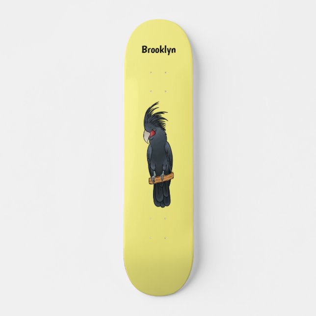 Skateboard Illustration d'un oiseau de cobaye de palme (Devant)