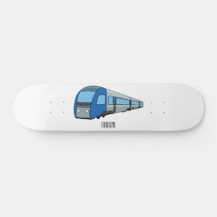 Skateboard Illustration d'un train électrique