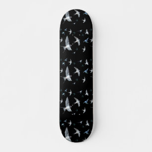 Skateboard Illustration d'un vol d'hirondelles en vol