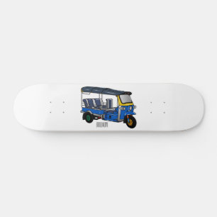 Skateboard Illustration Tuk tuk