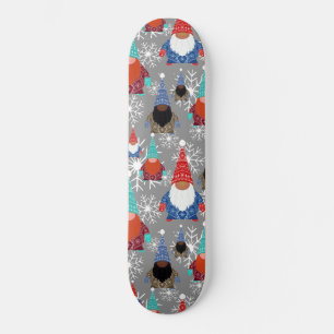 Skateboard Illustrations de flocon de neige Gnome Motif de No