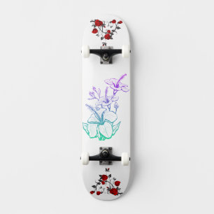 Skateboard Image de fleurs d'Imaginaire adorables