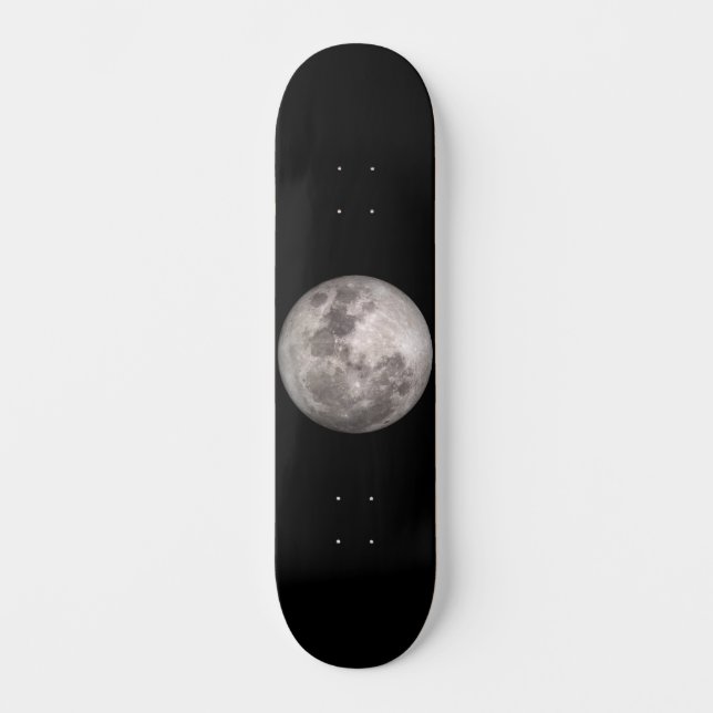 Skateboard Image de la NASA pleine lune (Recto)