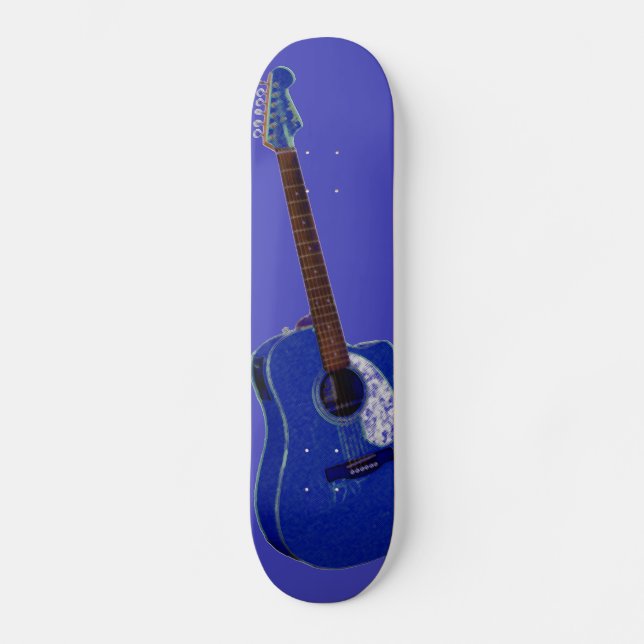 Skateboard Impression d'art guitare (Recto)