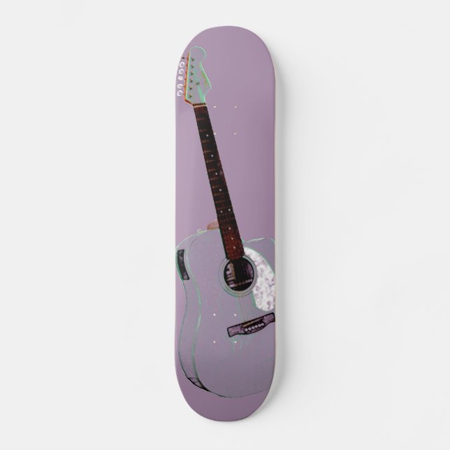 Skateboard Impression d'art guitare (Recto)