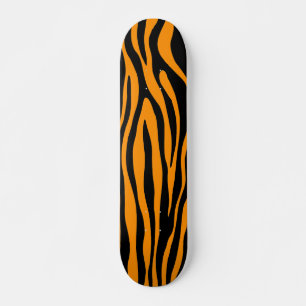 Skateboard Impression de la Zèbre orange Princeton