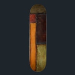 Skateboard Impressionniste d'automne par Jennifer Goldberger<br><div class="desc">Les couleurs automnales imprègnent ce tableau impressionniste de Jennifer Goldberger. Rouge, marron, tan et orange foncé peuplent les panneaux géométriques qui composent l'arrière - plan de cette pièce. Achète-en un exemplaire aujourd'hui !</div>