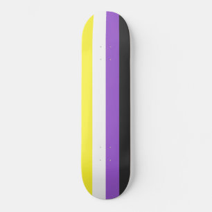 Skateboard Indicateur Enby (Pride non binaire)