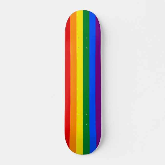Skateboard Indicateur Gay pride arc-en-ciel (Devant)