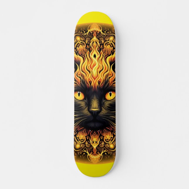 Skateboard Inferno Kitty Mandala (Devant)