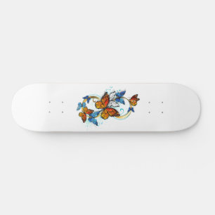 Skateboard Infinité de papillons monarques