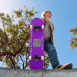 Skateboard Info d'analyse de code QR personnalisé Texte et pl<br><div class="desc">Choisissez des couleurs - Votre QR Code Scan Info Couleurs de texte personnalisées Boutique personnalisée ou Cadeau personnel moderne - Ajouter votre QR Code - Image ou logo - photo / Texte - Nom ou autre info / message - Redimensionner et déplacer ou supprimer / Ajouter des éléments - Image...</div>