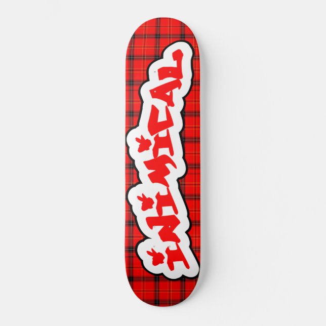 Skateboard Inimical Scottish Plaid (Recto)