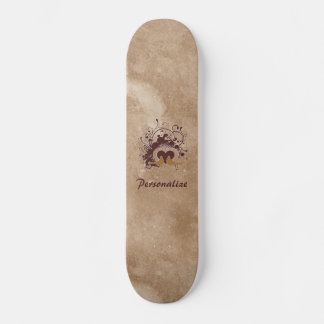 Skateboard Inséparables Brown toscans avec nom