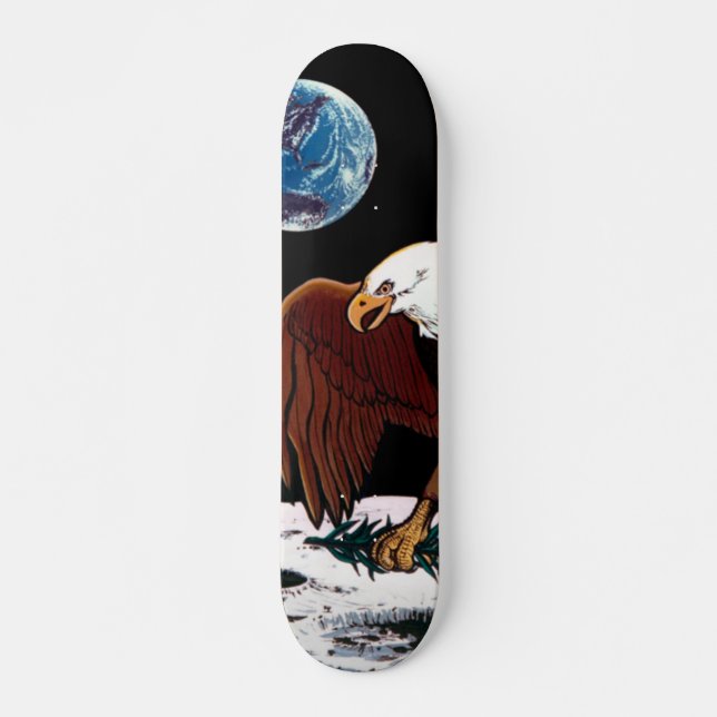 Skateboard Insigne lunaire d'atterrissage de la NASA Apollo 1 (Devant)