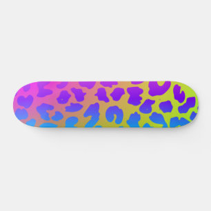 Skateboard Inspiration colorée motif Retro Cute