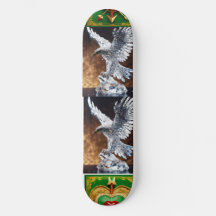 Skateboard inspiré par l'aigle pour les amateurs d