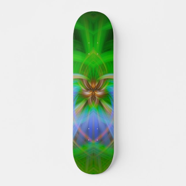 Skateboard Intricité verte (Devant)