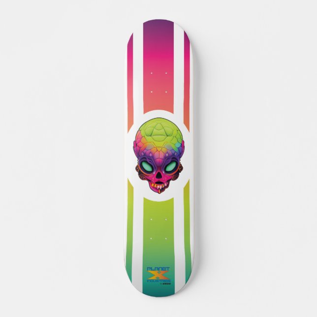 Skateboard Invader Alien Planet X 01 (Devant)