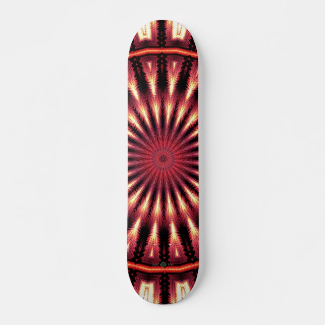 Skateboard Inverse Mandala de l'onde sonore 2 (Devant)