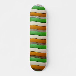 Skateboard Irlande Drapeau couleurs-Chrome par Shirley Taylor