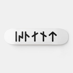 Skateboard Islande ᛁᛋᛚᛅᚾᛏ ~ Runes Futhark jeune