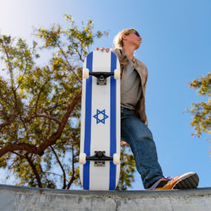 Skateboard Israël drapeau patriotique moderne