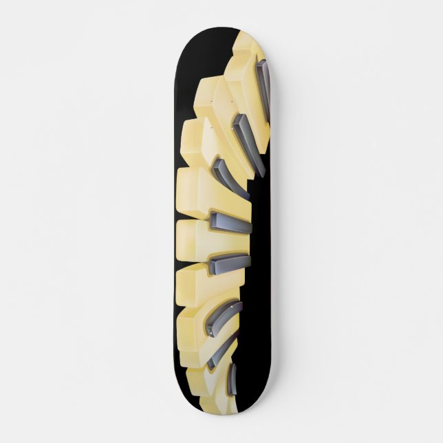 Skateboard Ivoire de piano (Devant)