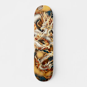 Skateboard Ivory Tribal Dragon Element Custom Pro Park Board