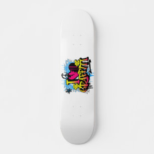 Skateboard J'adore le graffiti – Art de rue urbain