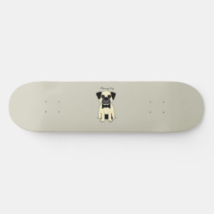 Skateboard J'adore mon Pug