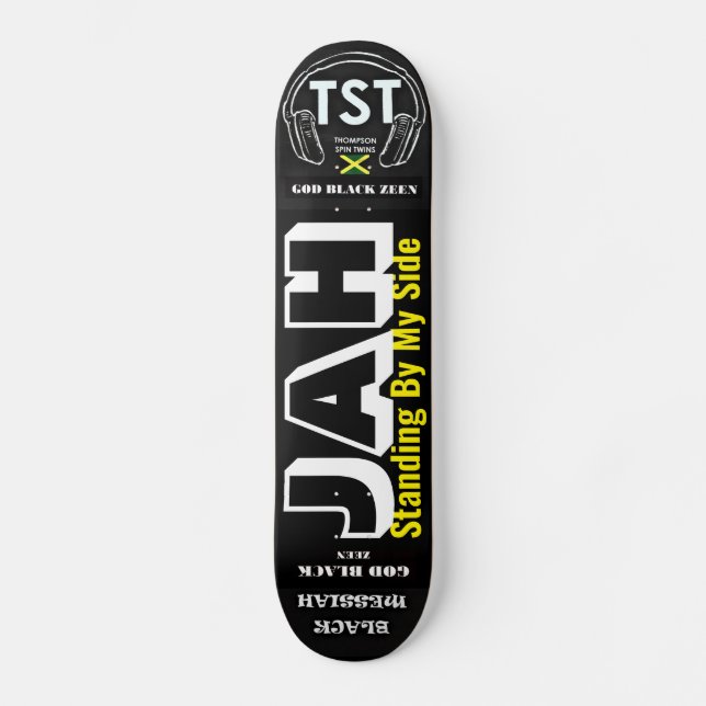 Skateboard JAH À MES CÔTÉS Planche à roulettes (Recto)