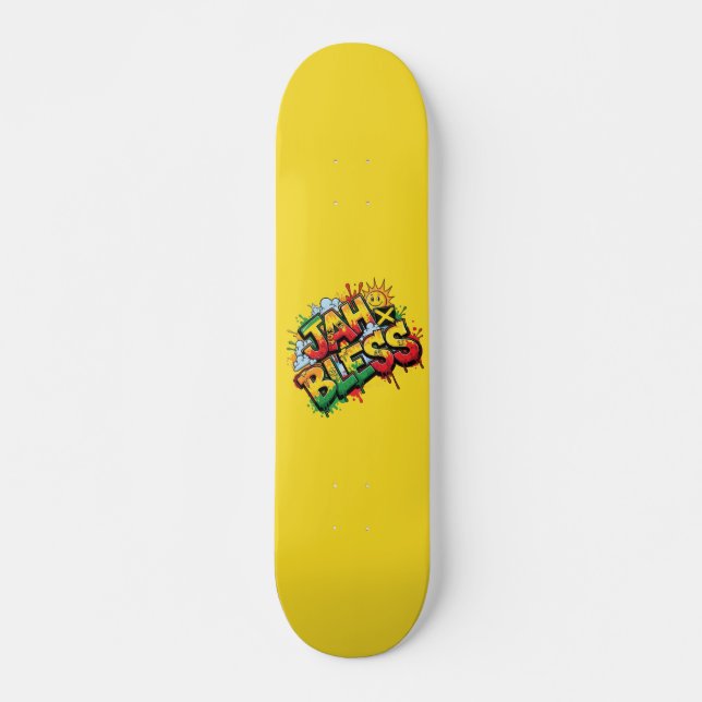 Skateboard Jah Bless Reggae (Devant)