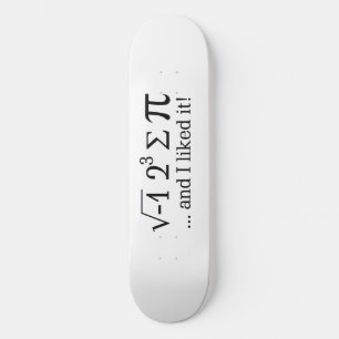 Skateboard J'ai mangé une tarte et j'ai aimé ça Typographie