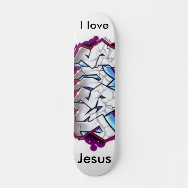 Skateboard J'aime Jésus (Devant)