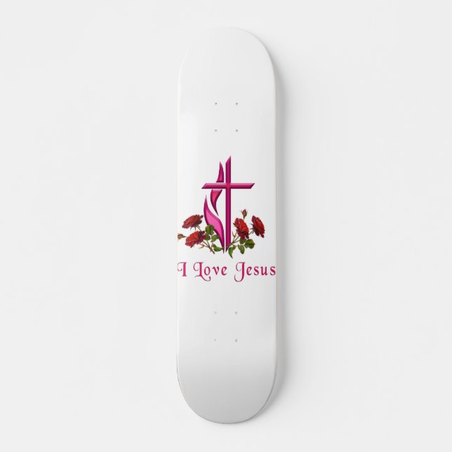 Skateboard J'aime Jésus (Devant)