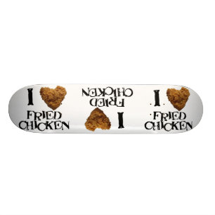 Skateboard J'aime la planche à roulettes de poulet frit