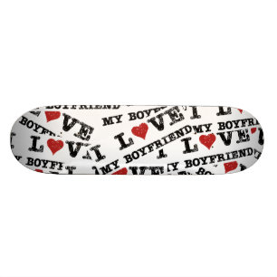 Skateboard J'aime ma planche à roulettes d'adhésif pour